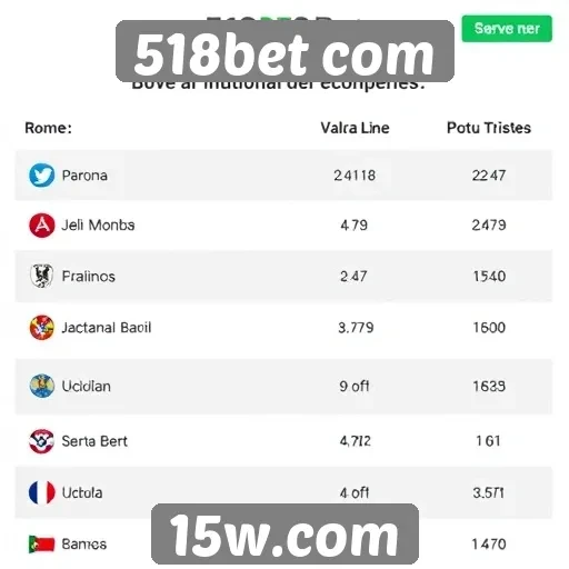 Comparativo de bônus oferecidos pelo 518bet com
