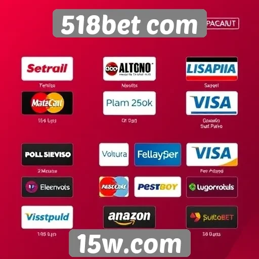 Variedade de métodos de pagamento no 518bet com